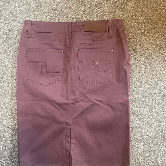 Zara Women's Denim Jeans Skirt Purple XS/EU34/US2 - Picture 10 of 10